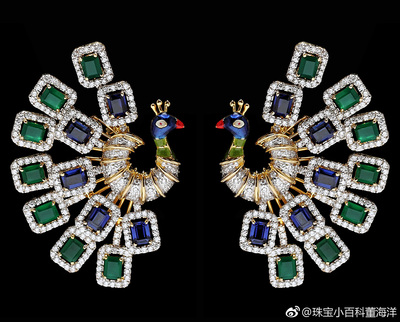 印度当代珠宝品牌Anmol Jewelers的作品,真热闹!真喜庆